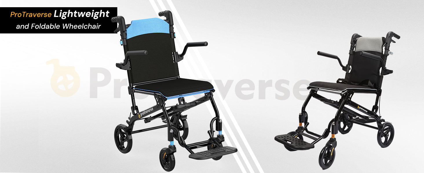protravers lightweight transport wheelchair