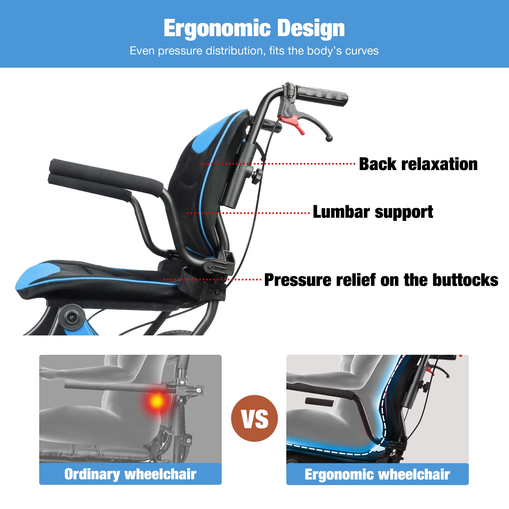 ergonomic wheelchair