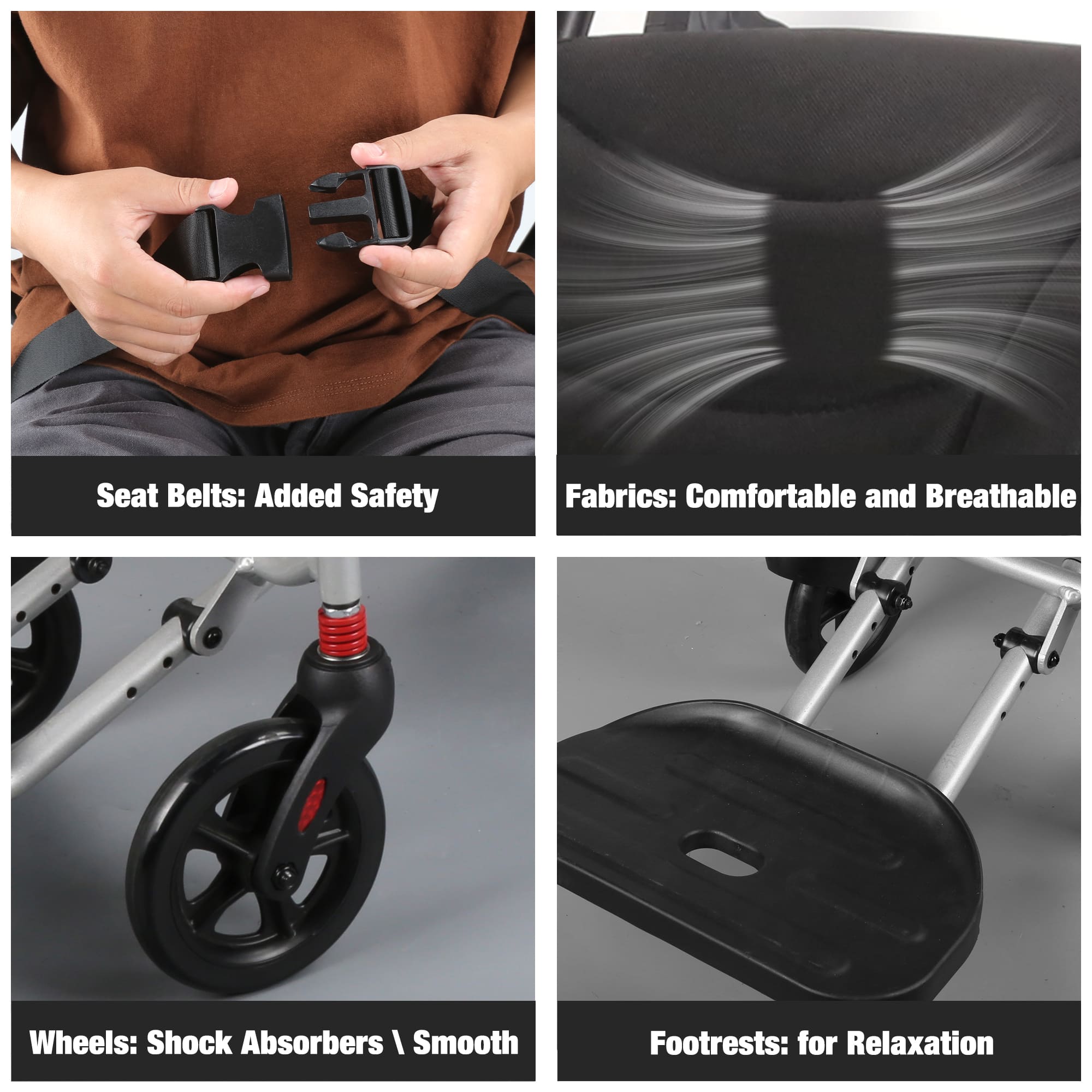 wheelchair with smooth wheels