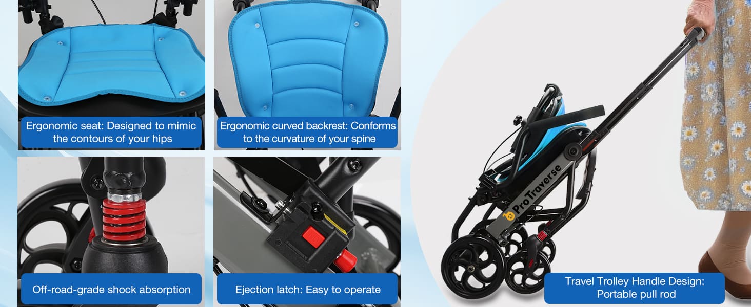 transport chair for travel#a05 blue pc