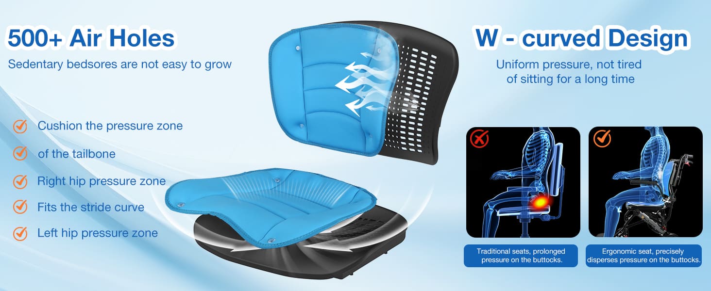 aluminum transport wheelchair#a05 blue pc