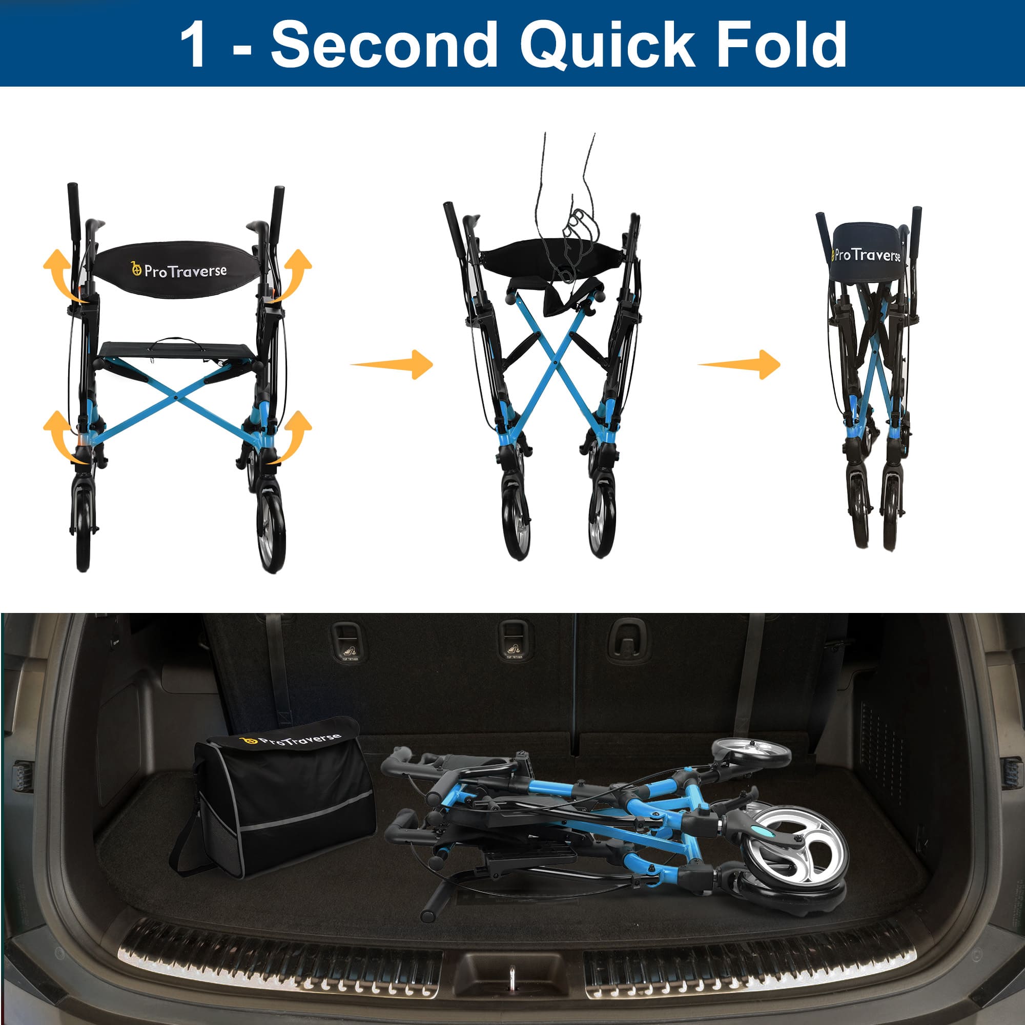 how to fold a rollator#ar80 blue