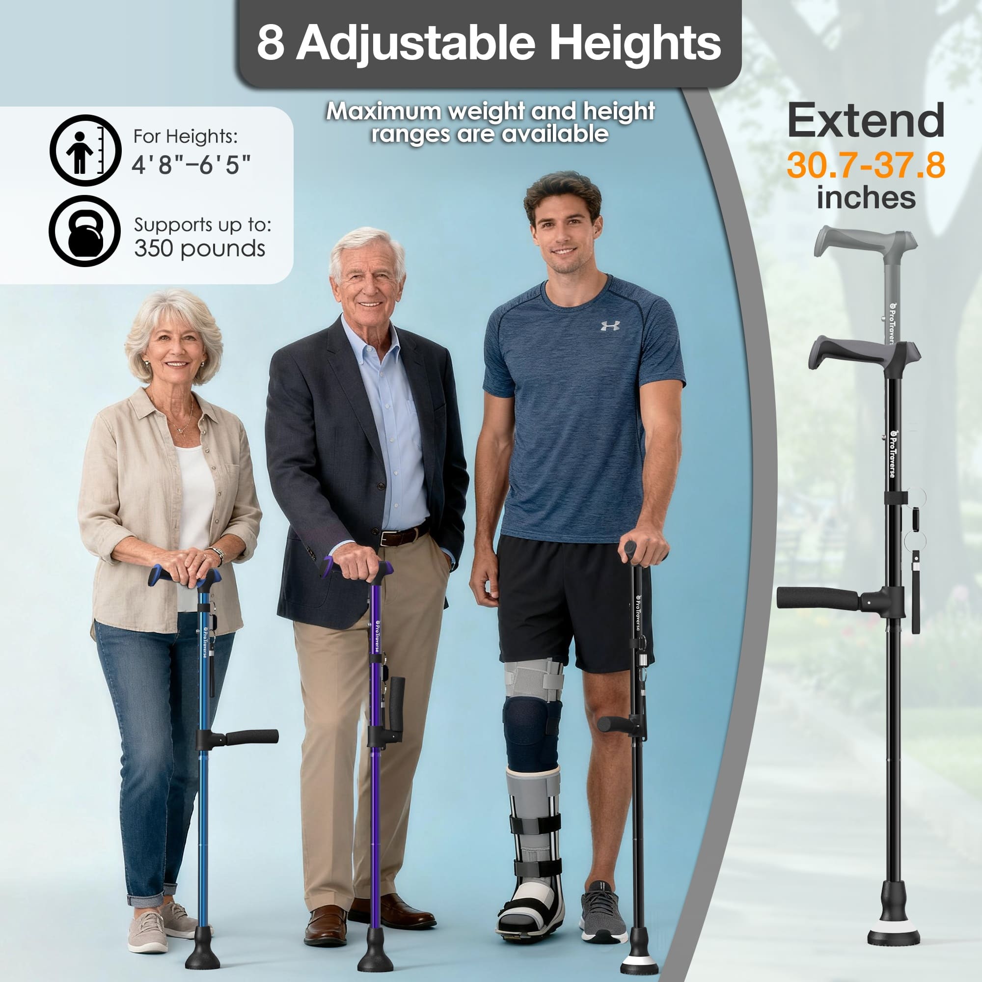 adjustable senior walking cane