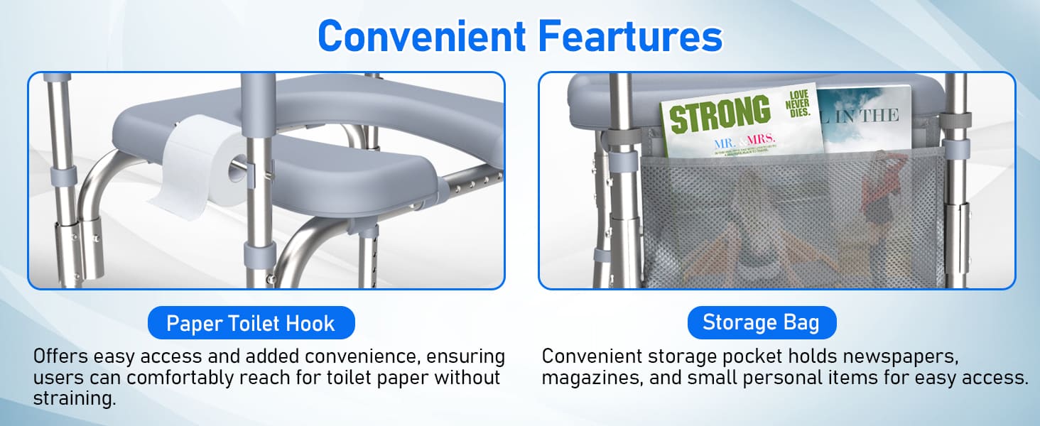 raised toilet seat with paper toilet hook#bs02 pc
