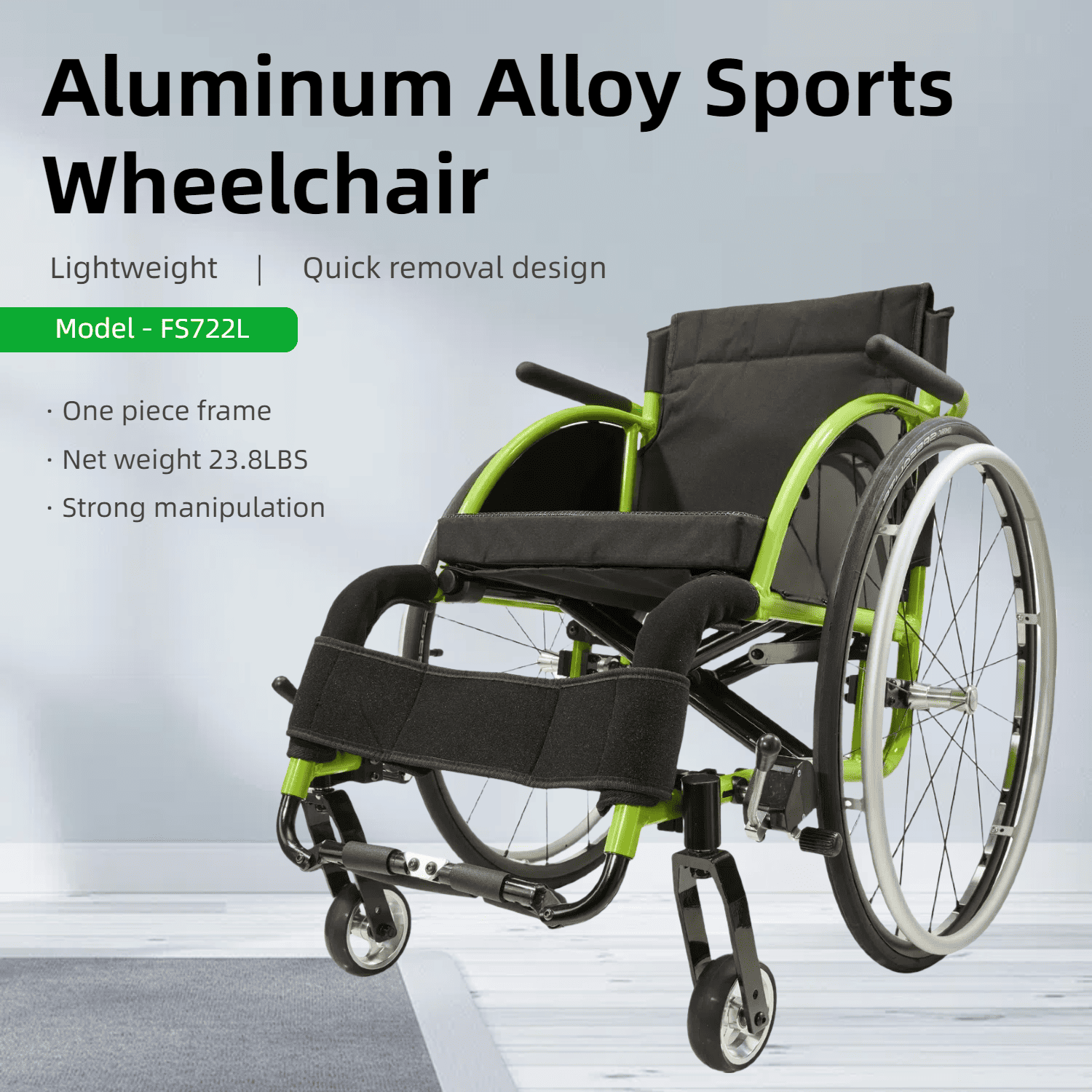 Foldable Wheelchair – Lightweight Travel Chair, Ergonomic Comfort