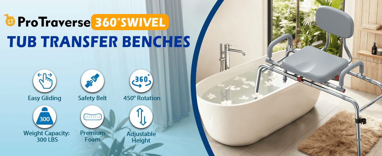 shower chair with swivel seat#hh10 pc