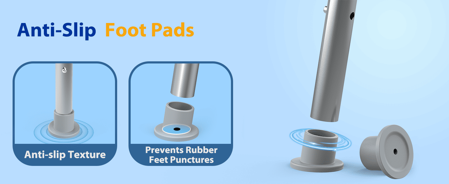 shower chair with anti-slip foot pads#hh20pc