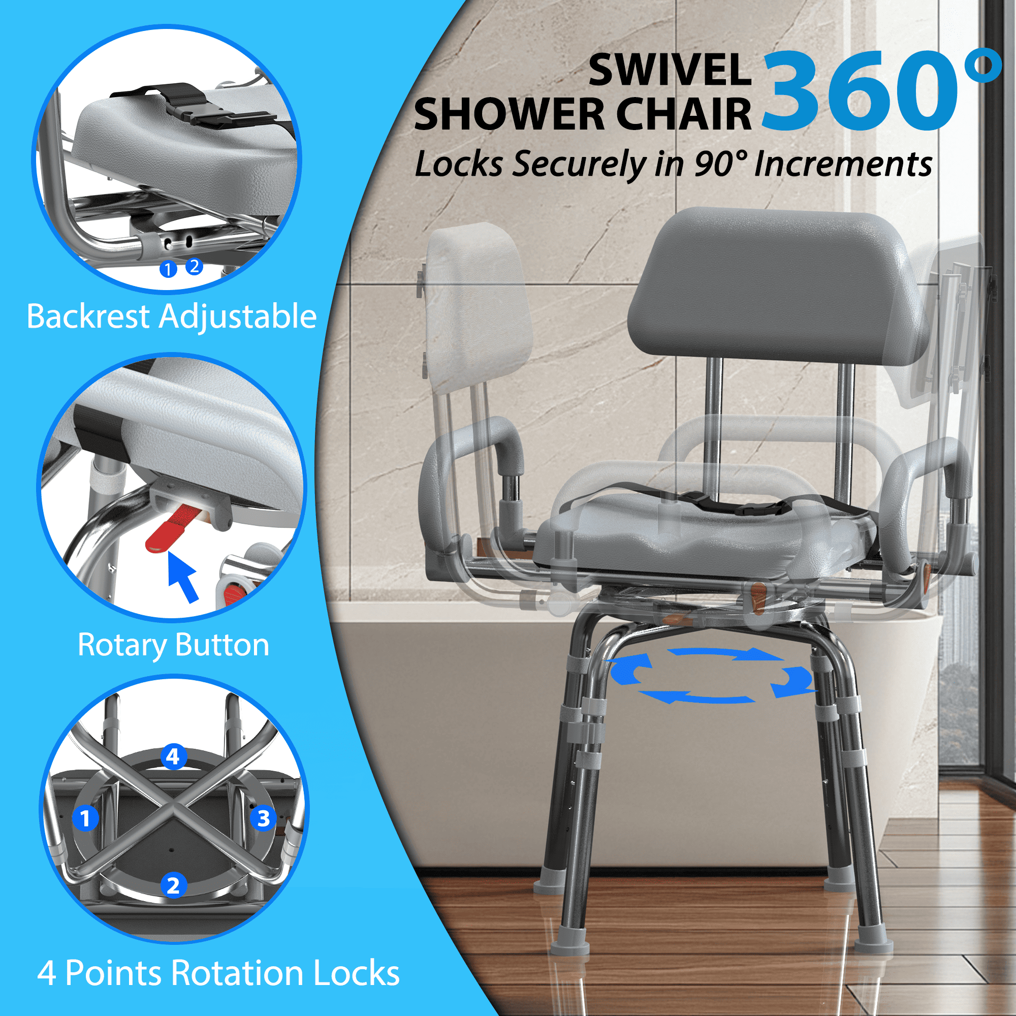 shower chair that swivels#hh20