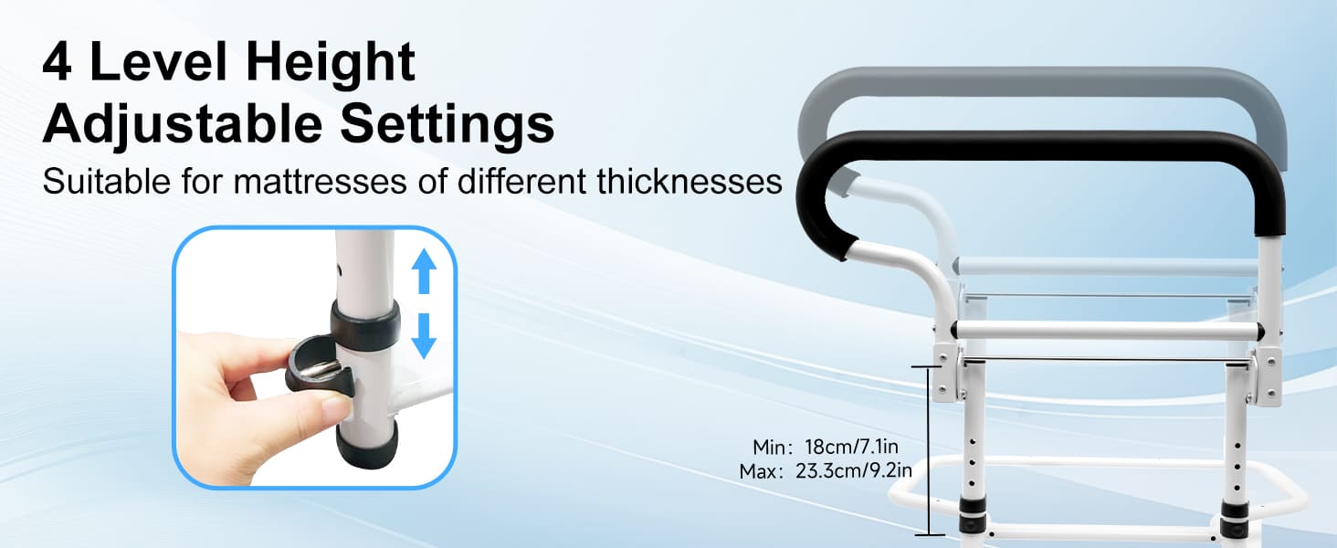 adjustable height bed rail#hh30 pc