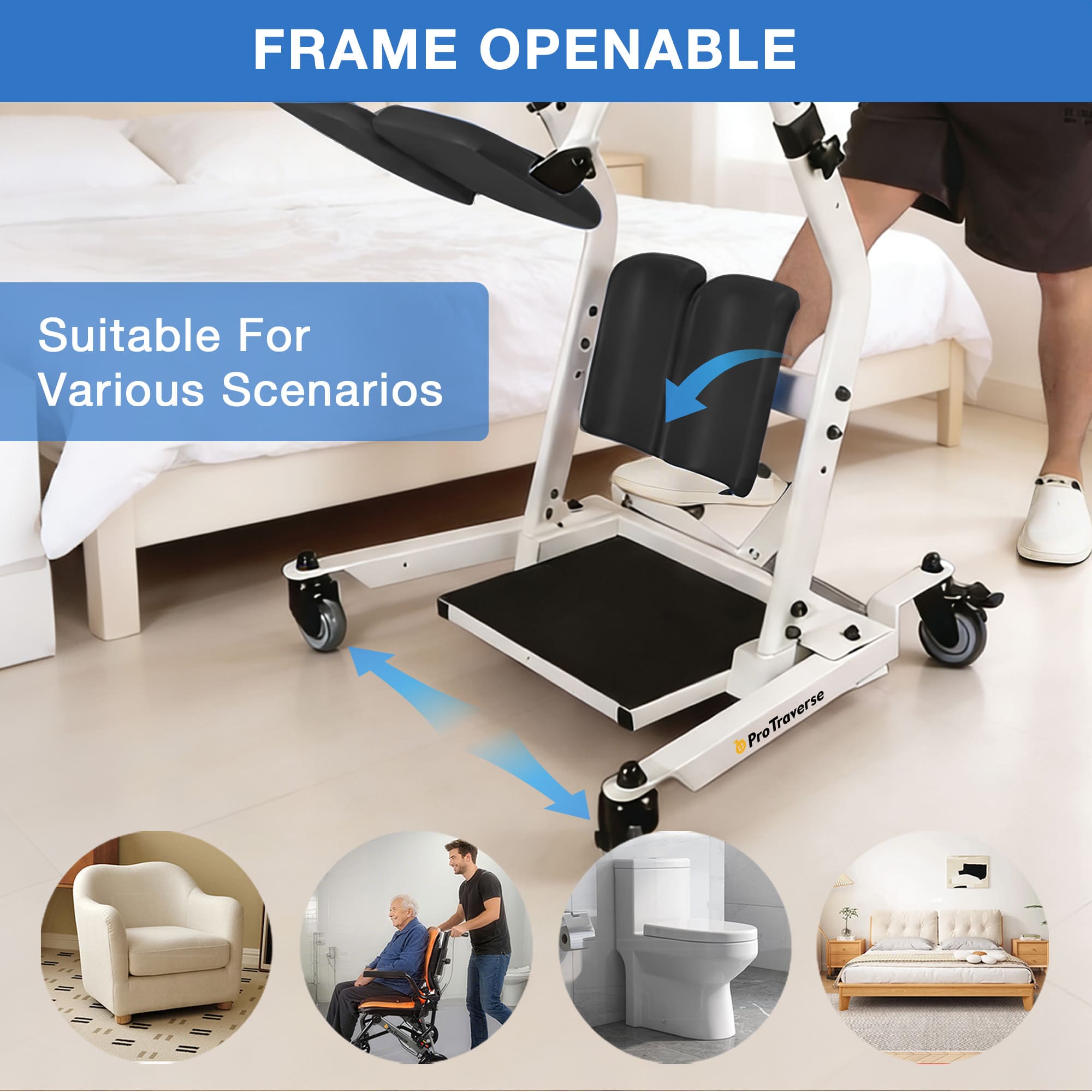sit to stand lift for various scenarios#sal02 black