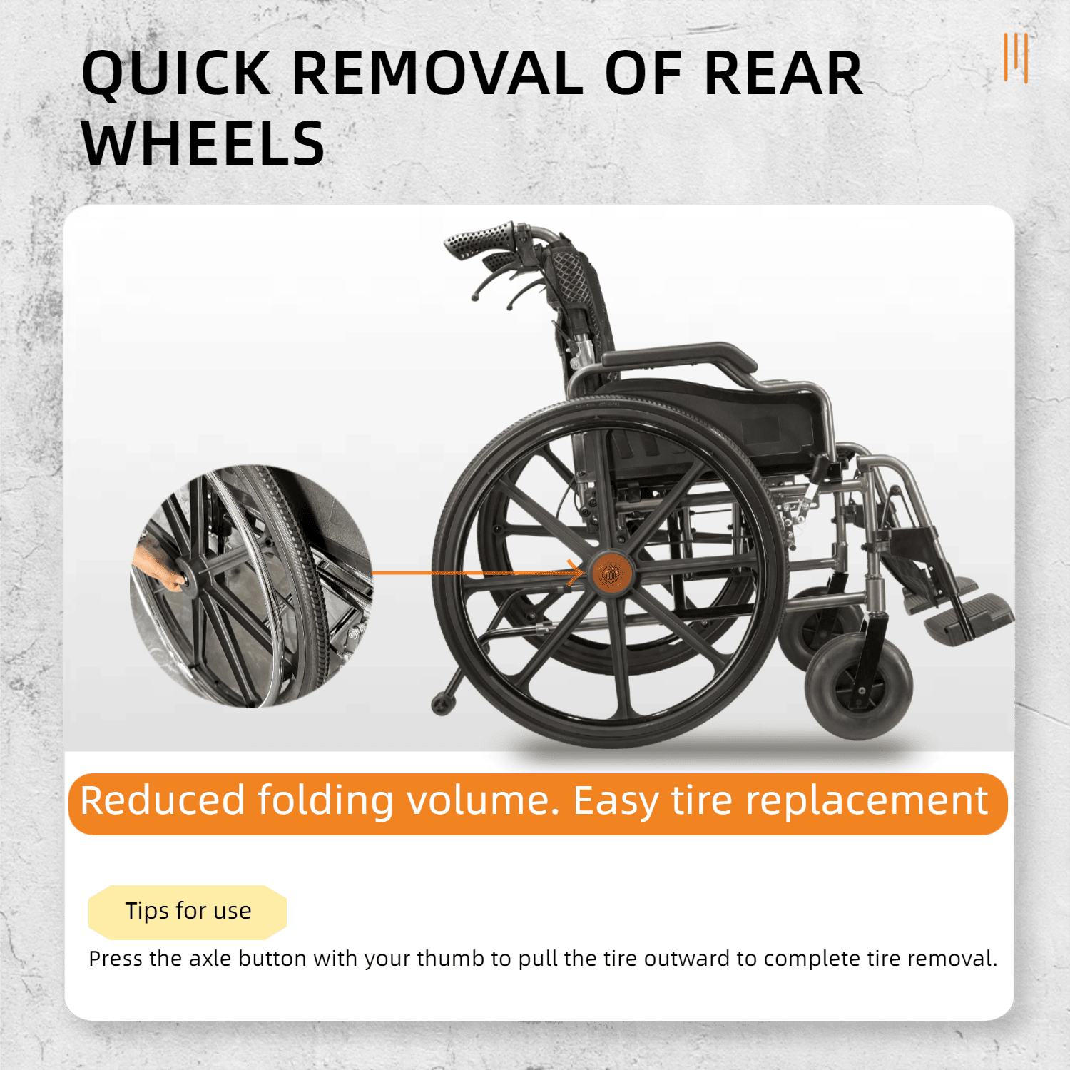 Foldable Wheelchair – Lightweight Travel Chair, Ergonomic Comfort