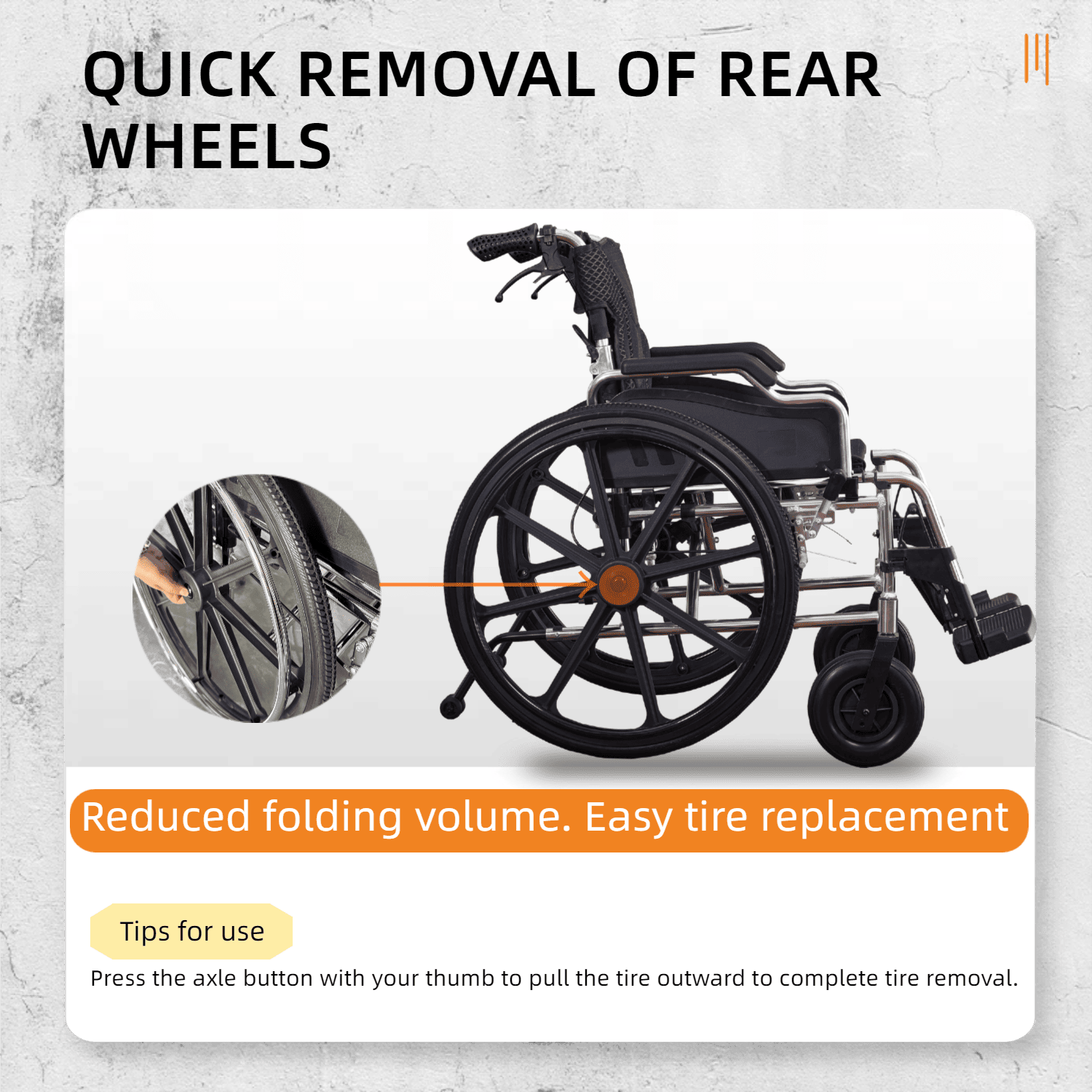 Foldable Wheelchair – Lightweight Travel Chair, Ergonomic Comfort