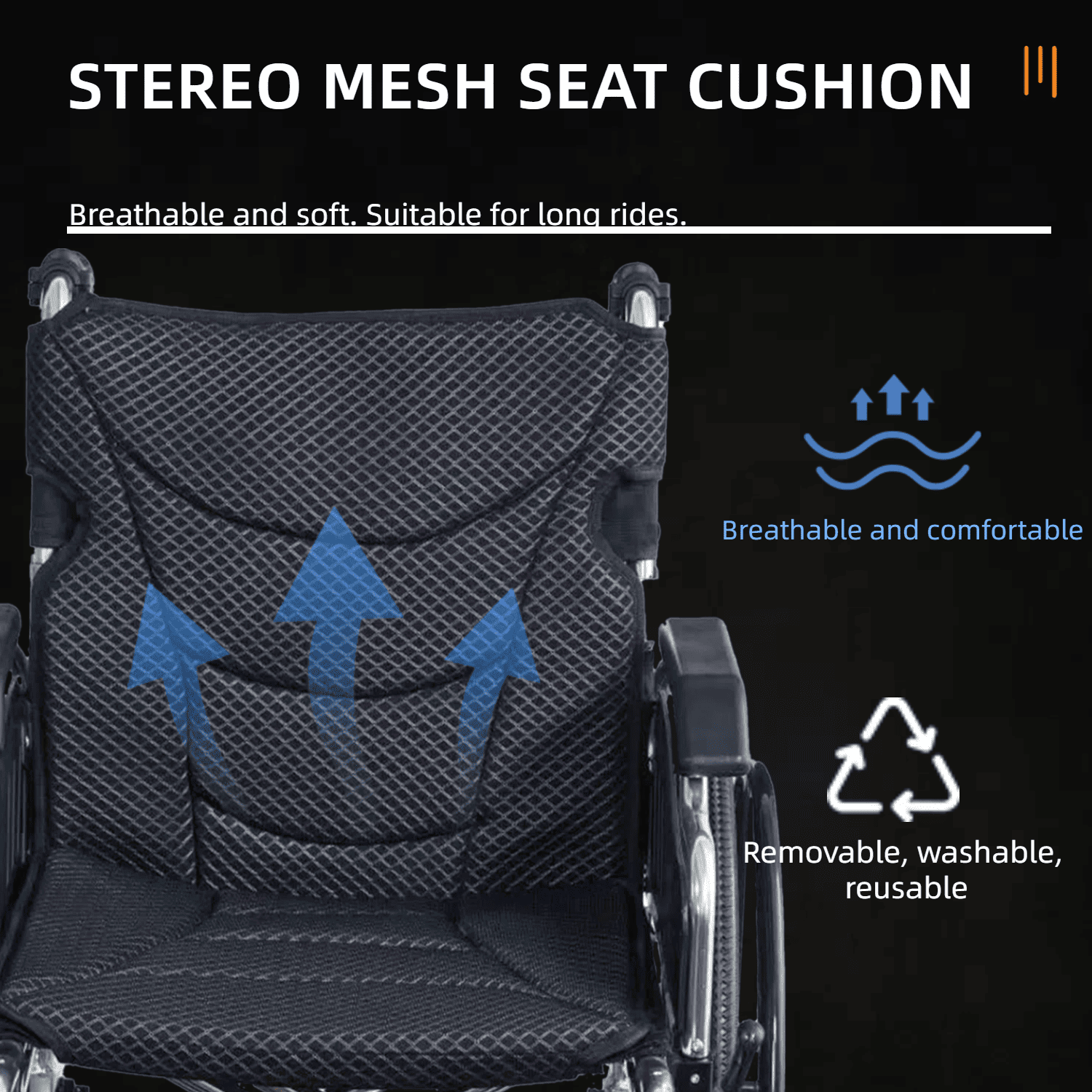 Foldable Wheelchair – Lightweight Travel Chair, Ergonomic Comfort