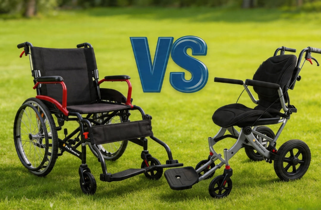 Transport vs Standard Wheelchair | ProTraverse