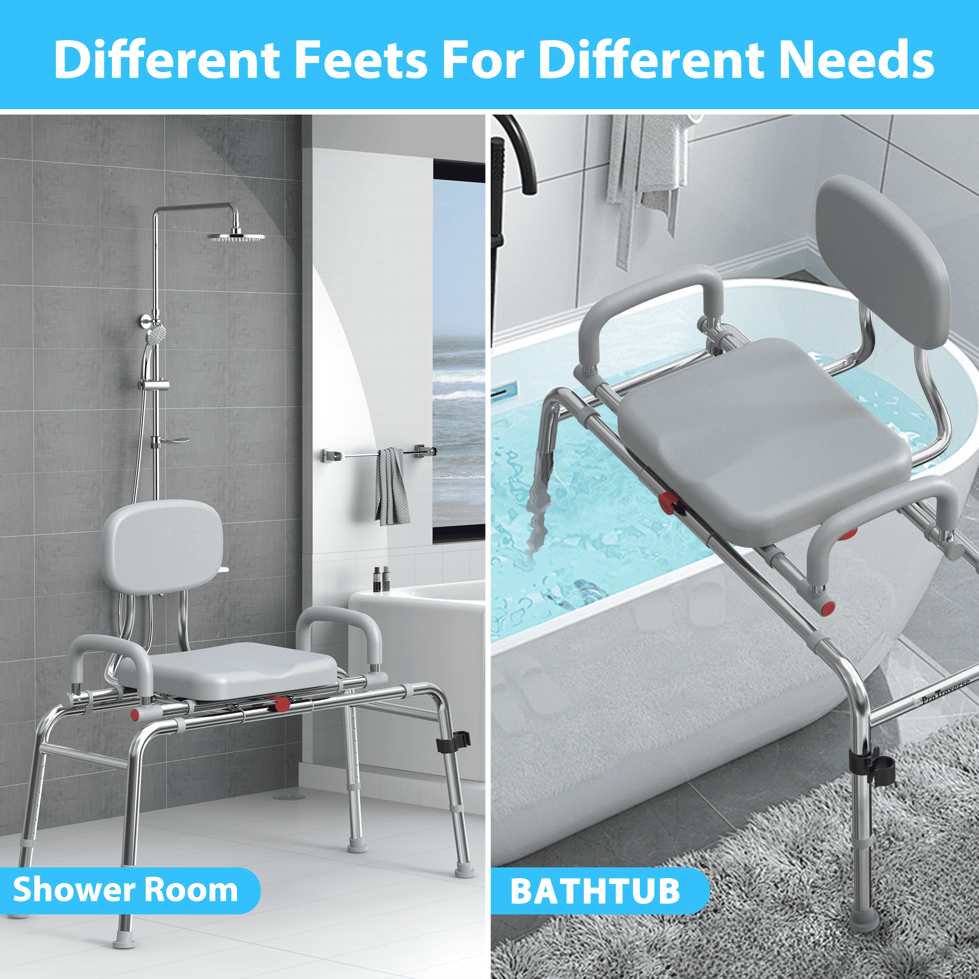 transfer shower chair for bathtub and shower room