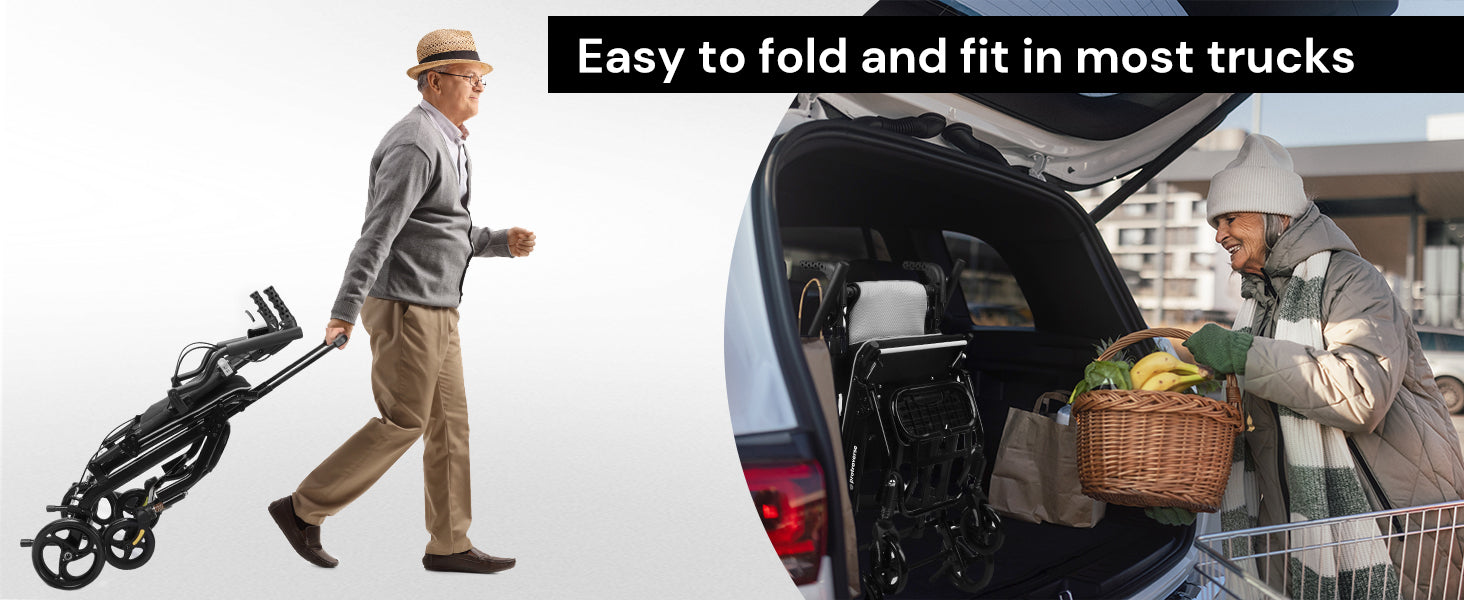 transport wheelchair in car truck#a02 gray pc