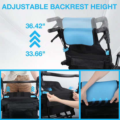 Ultra-Lightweight Portable Transport Wheelchair for Adults
