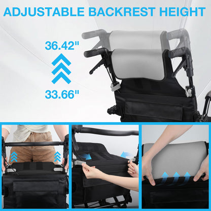 Ultra-Lightweight Portable Transport Wheelchair for Adults