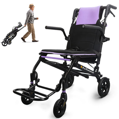 Ultra-Lightweight Portable Transport Wheelchair for Adults