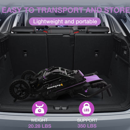 Ultra-Lightweight Portable Transport Wheelchair for Adults
