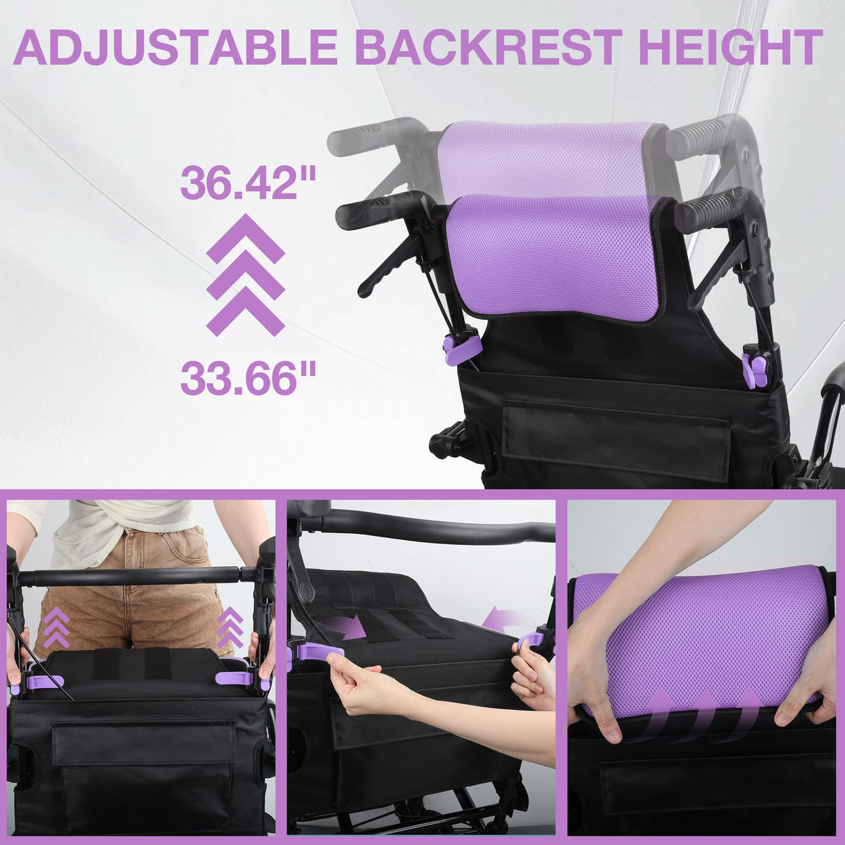 Ultra-Lightweight Portable Transport Wheelchair for Adults