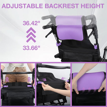 Ultra-Lightweight Portable Transport Wheelchair for Adults