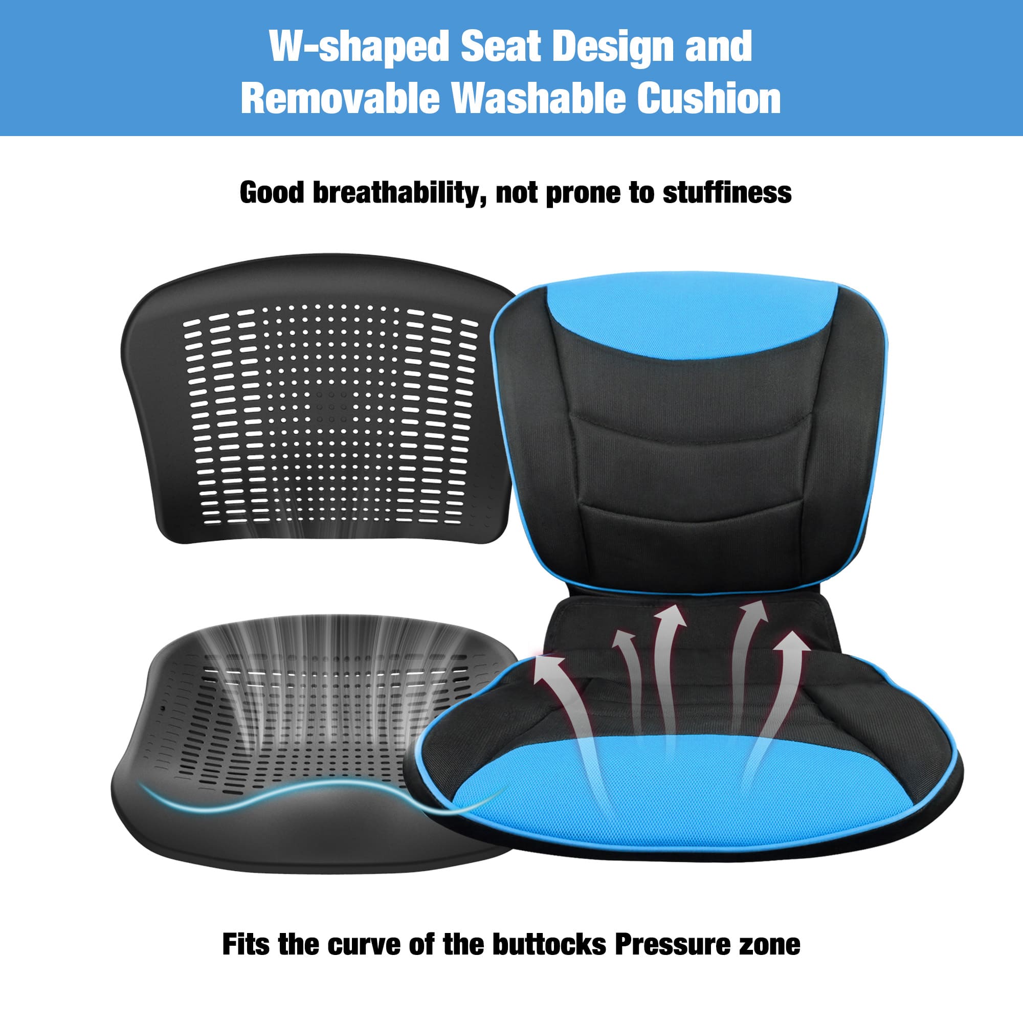 transport wheelchair with removable washable cushion