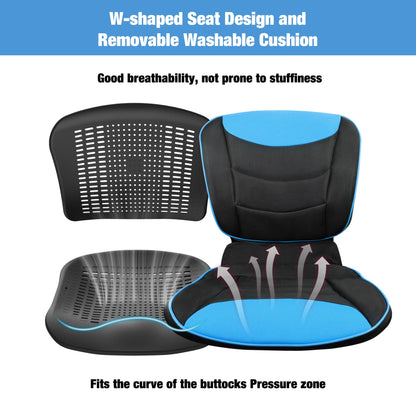 transport wheelchair with removable washable cushion