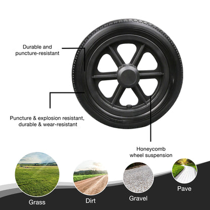 transport wheelchair with smooth rolling wheels