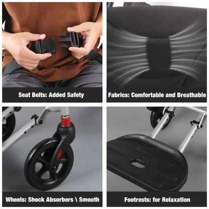 wheelchair with smooth wheels