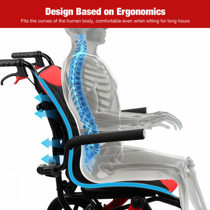 transport wheelchair with comfortable leg support