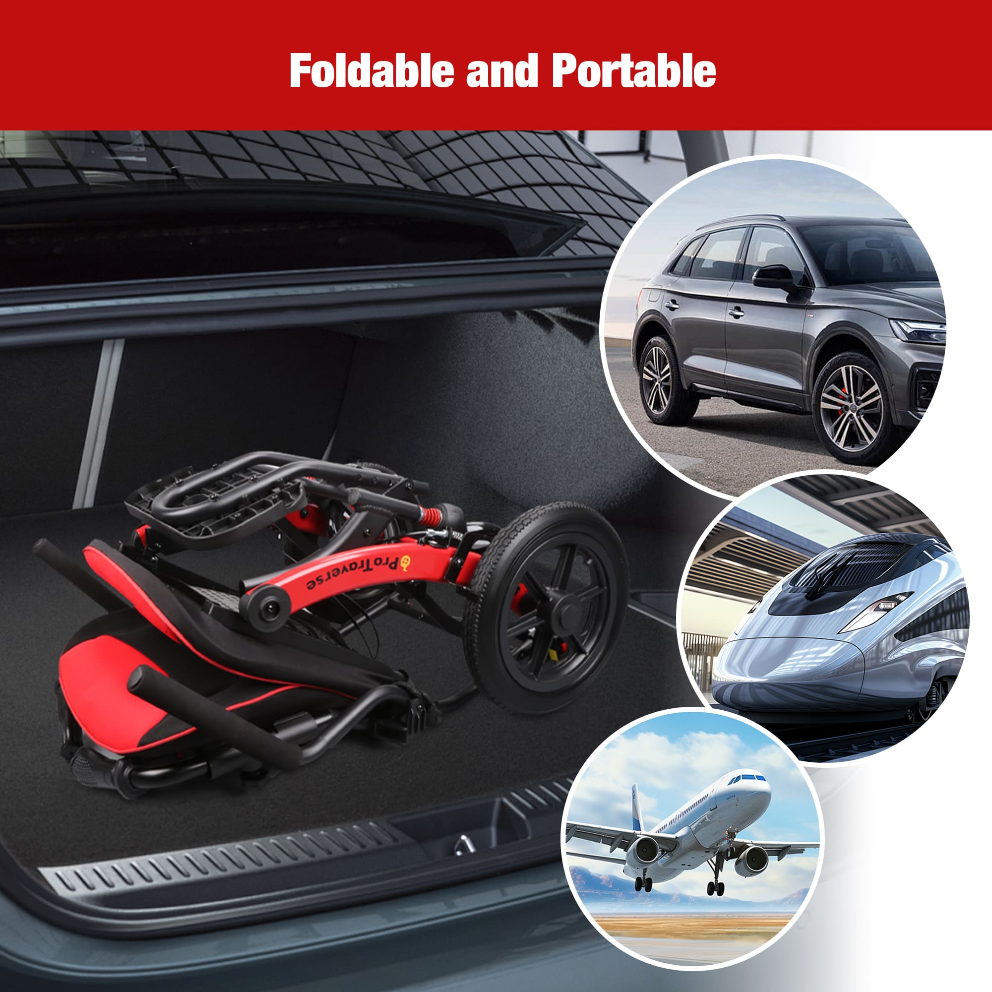 portable transport wheelchair