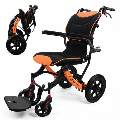 Foldable Wheelchair – Lightweight Travel Chair, Ergonomic Comfort