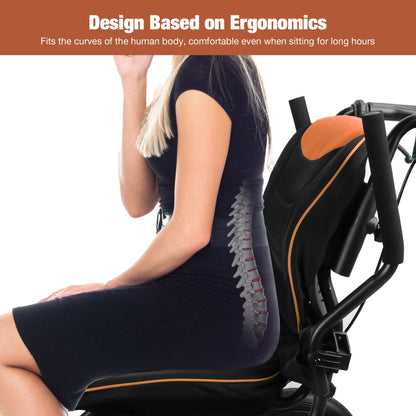 transport wheelchair designed on ergonomics#a04 orange