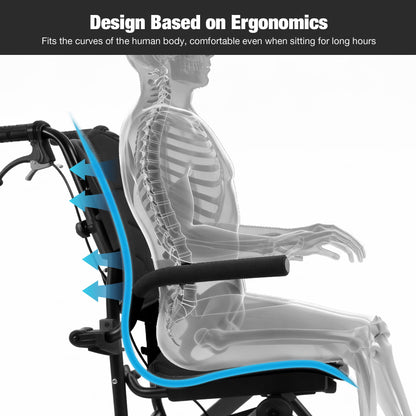 a05 transport wheelchair with ergonomic design