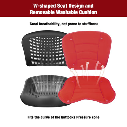wheelchair with removable washsable cushion