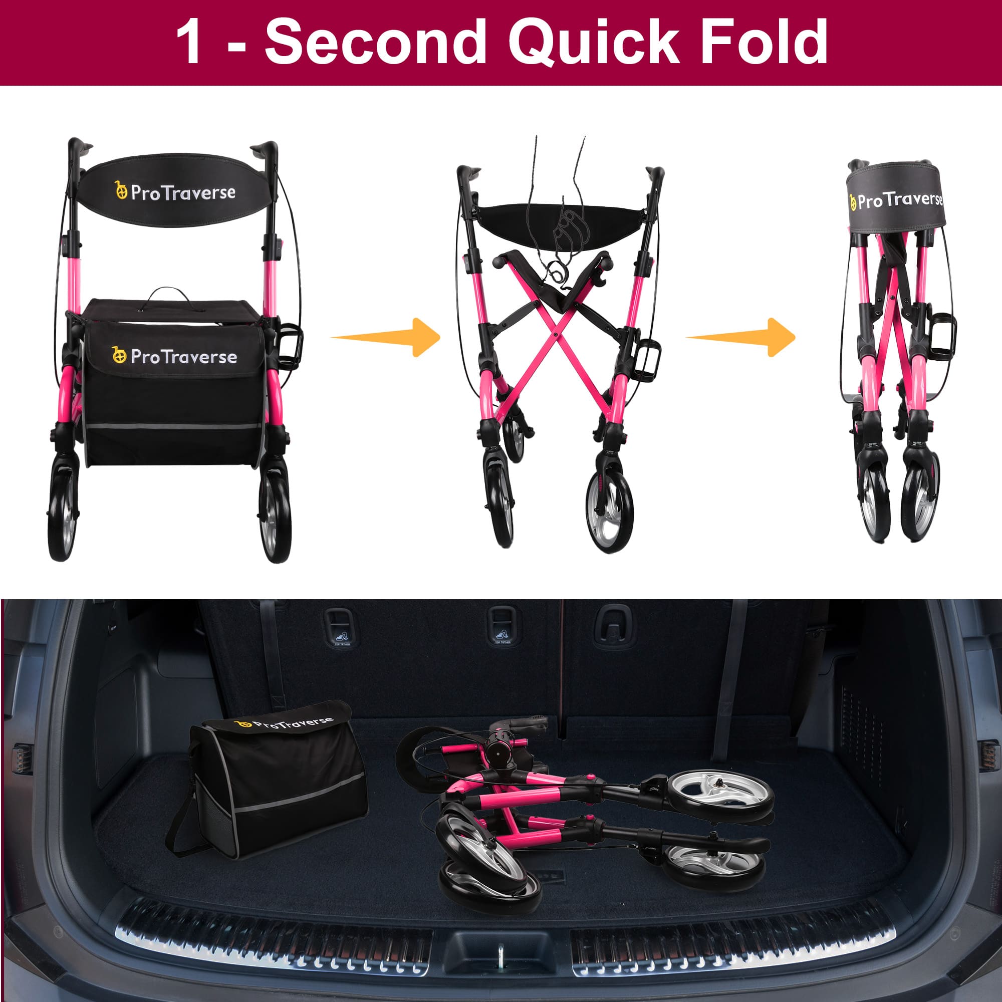 how to fold a rollator#ar40 pink