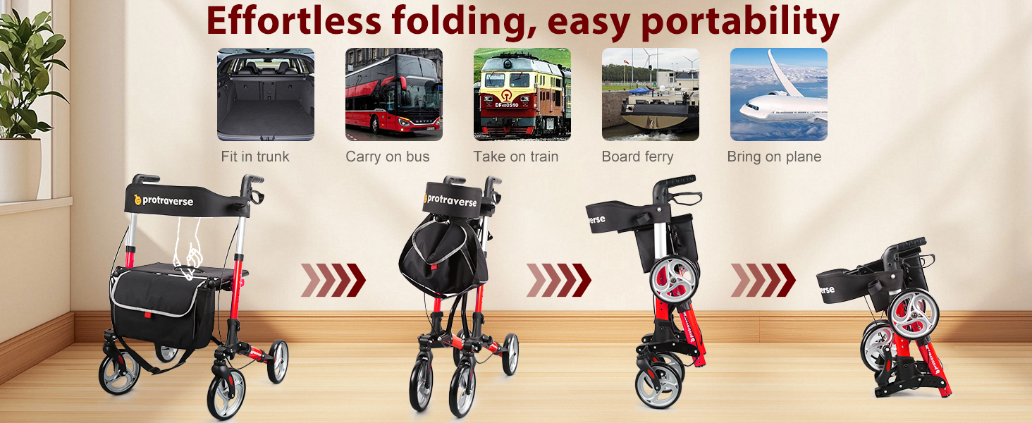 how to fold a rollator#ar60 red pc
