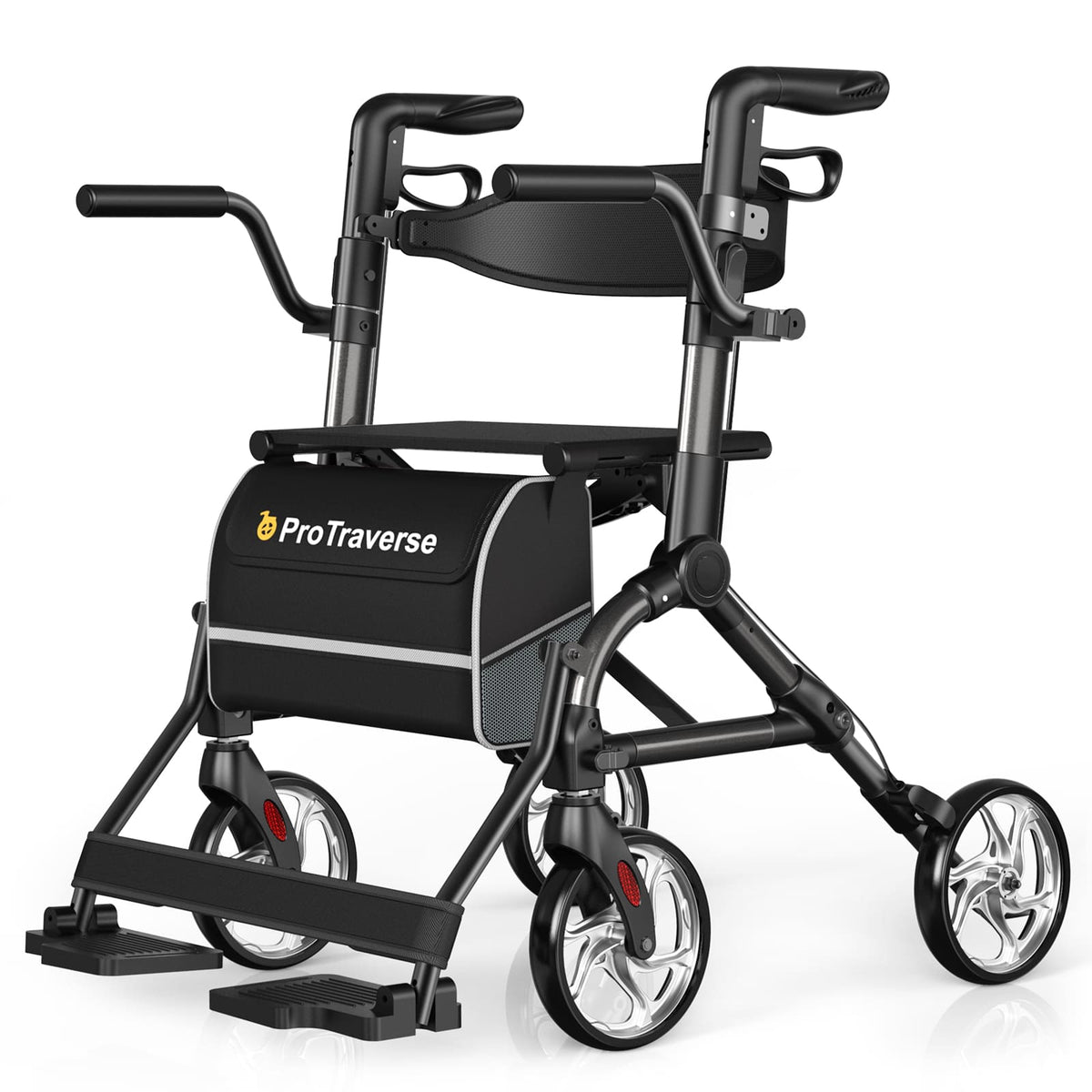 black rollator walker#ar80 black