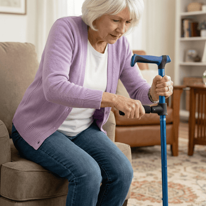 aluminum folding walking cane