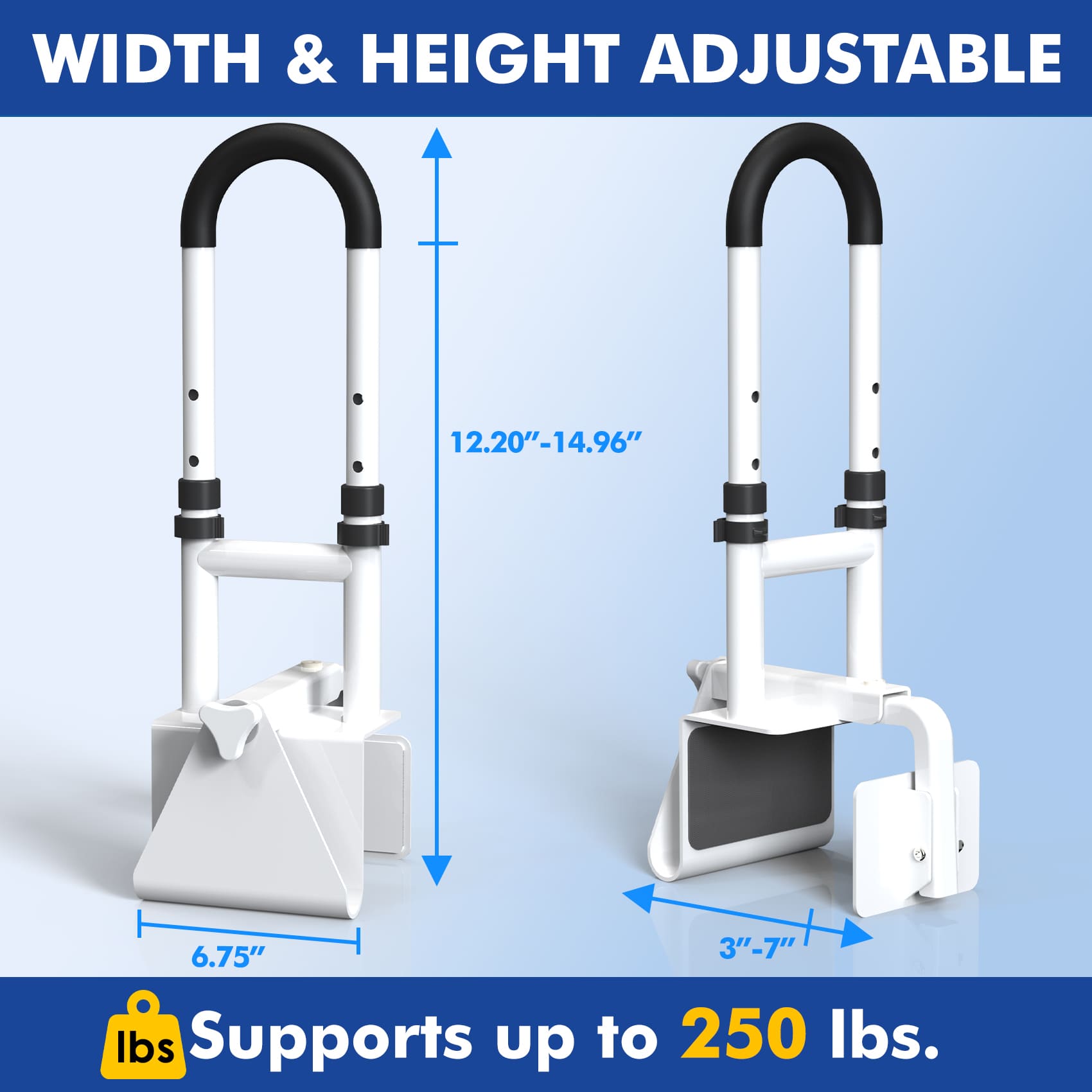 Adjustable Bath Grab Bar for Seniors