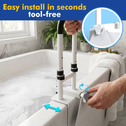 Adjustable Bath Grab Bar for Seniors