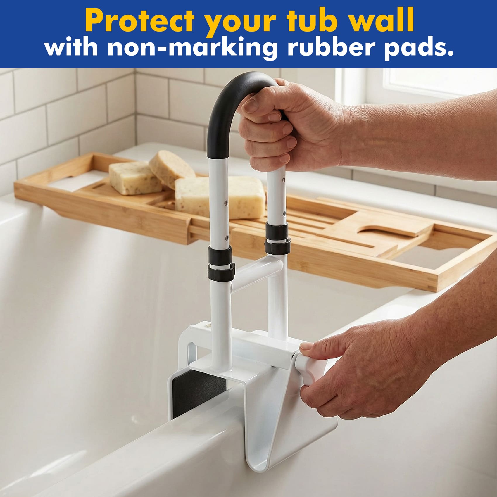 Adjustable Bath Grab Bar for Seniors