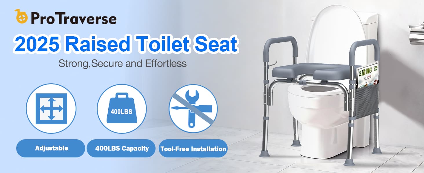 protrverse raised toilet seat#bs02 pc