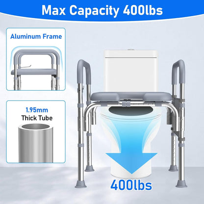 raised toilet seat 400 lbs#bs02