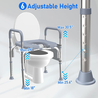 raised toilet seat height adjustable#bs02