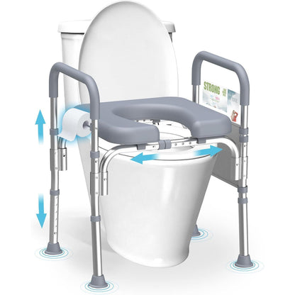 best raised toilet seat with handles#bs02