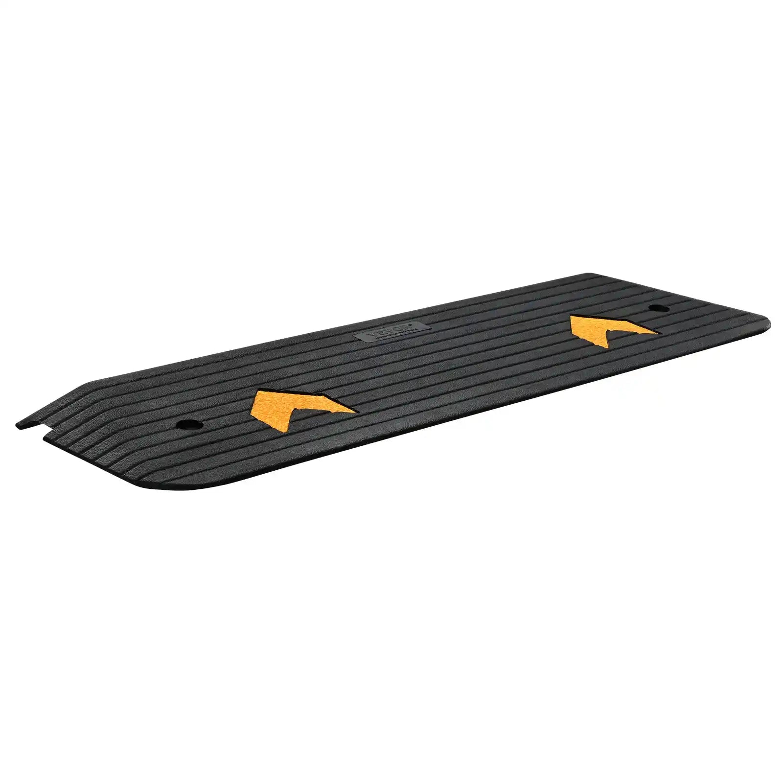 Wheelchair Threshold Ramp, Non-Slip Textured Rubber Curb Ramp, 33,069 lb Capacity