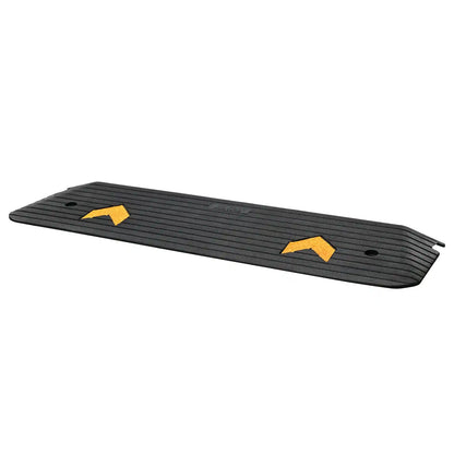 Wheelchair Threshold Ramp, Non-Slip Textured Rubber Curb Ramp, 33,069 lb Capacity
