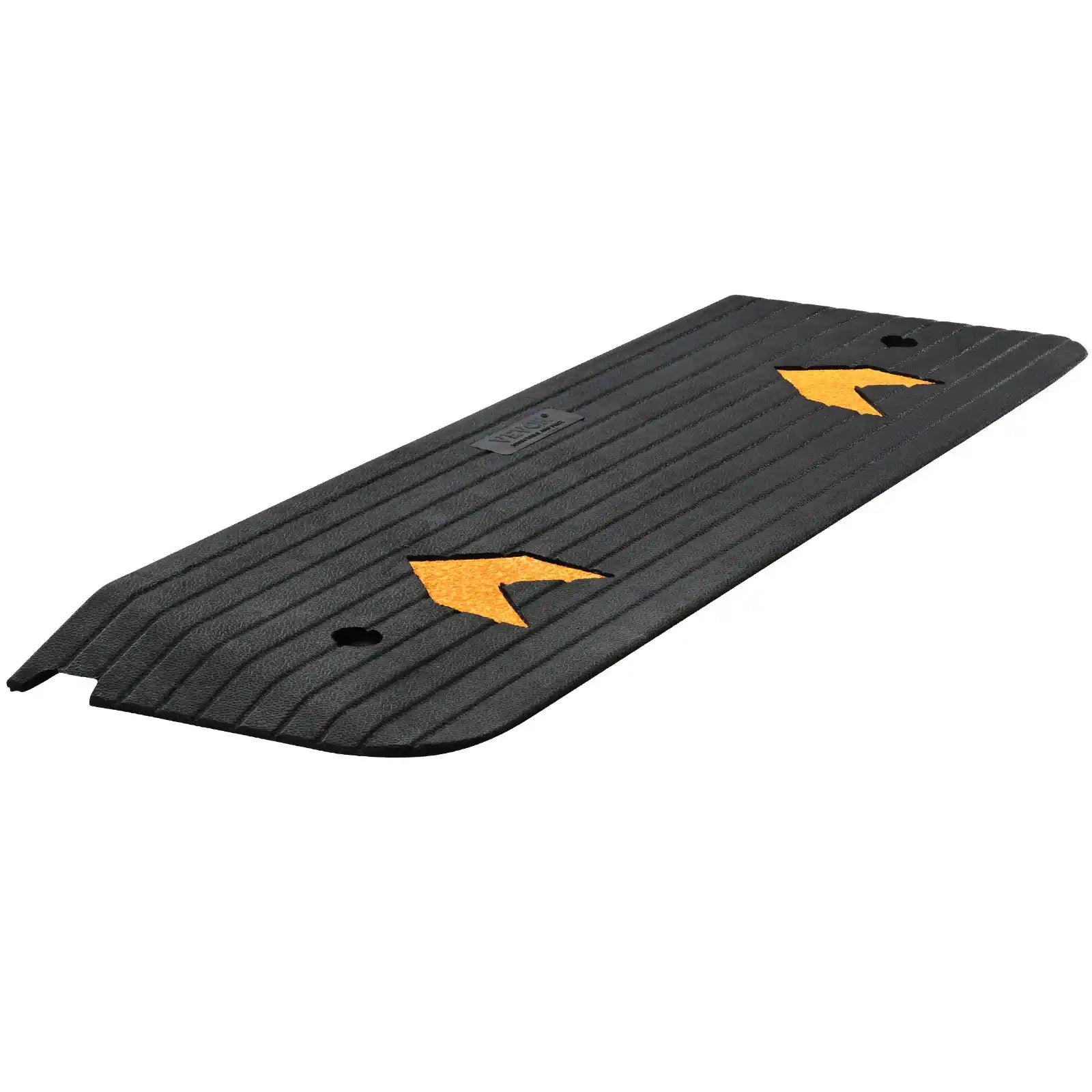 Wheelchair Threshold Ramp, Non-Slip Textured Rubber Curb Ramp, 33,069 lb Capacity
